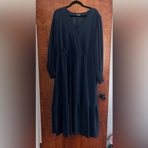 Elegant Navy Blue Women's Dress size XXL